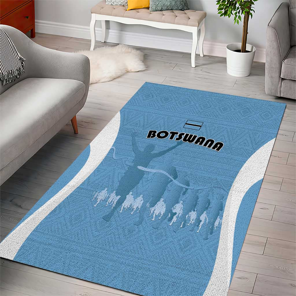 Botswana Athletics Area Rug Go Champions Go - Wonder Print Shop