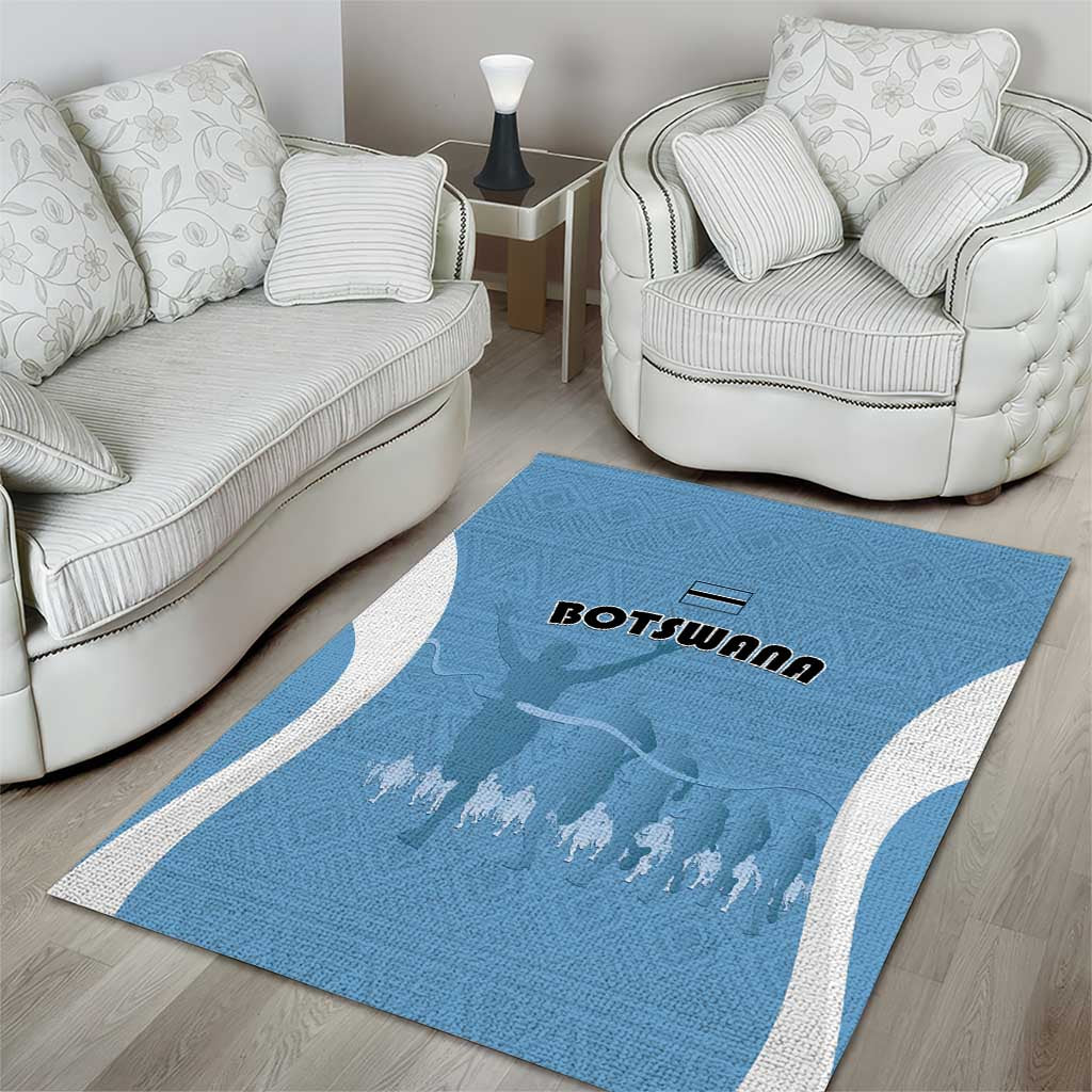 Botswana Athletics Area Rug Go Champions Go - Wonder Print Shop