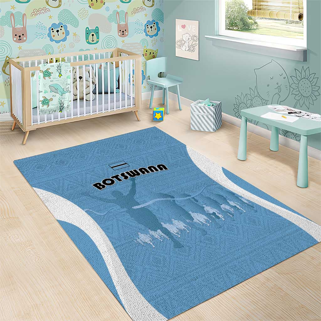 Botswana Athletics Area Rug Go Champions Go - Wonder Print Shop