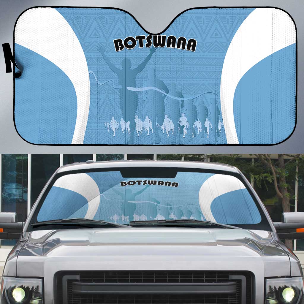Botswana Athletics Auto Sun Shade Go Champions Go - Wonder Print Shop