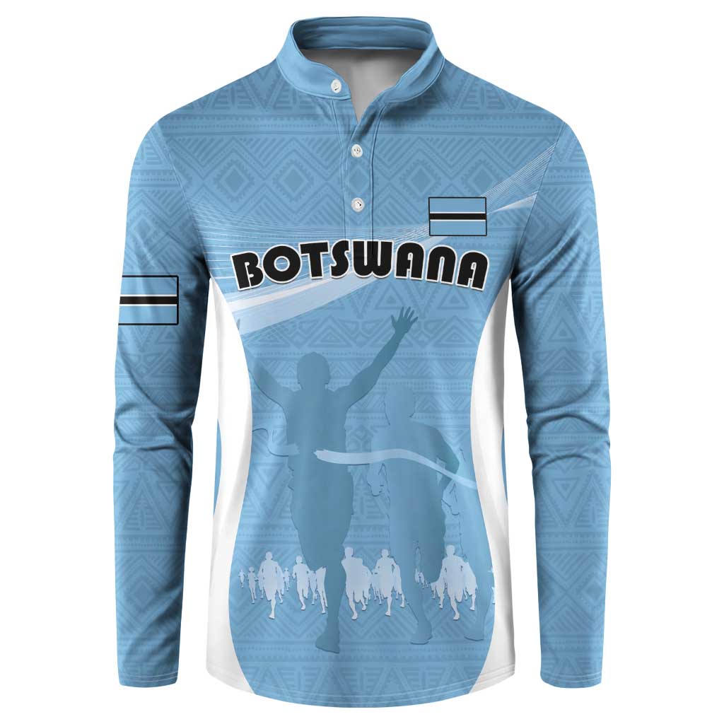 Personalized Botswana Athletics Button Sweatshirt Go Champions Go - Wonder Print Shop