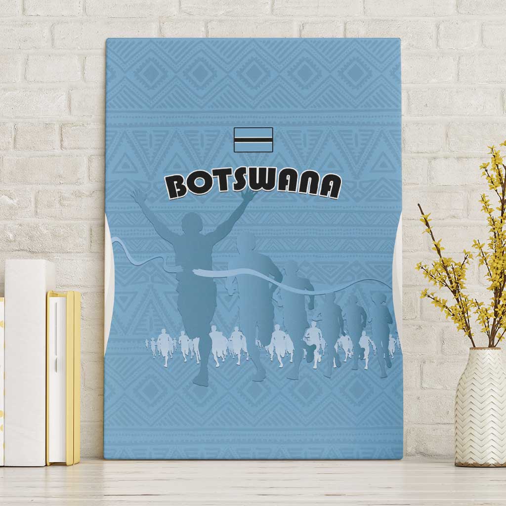 Botswana Athletics Canvas Wall Art Go Champions Go - Wonder Print Shop