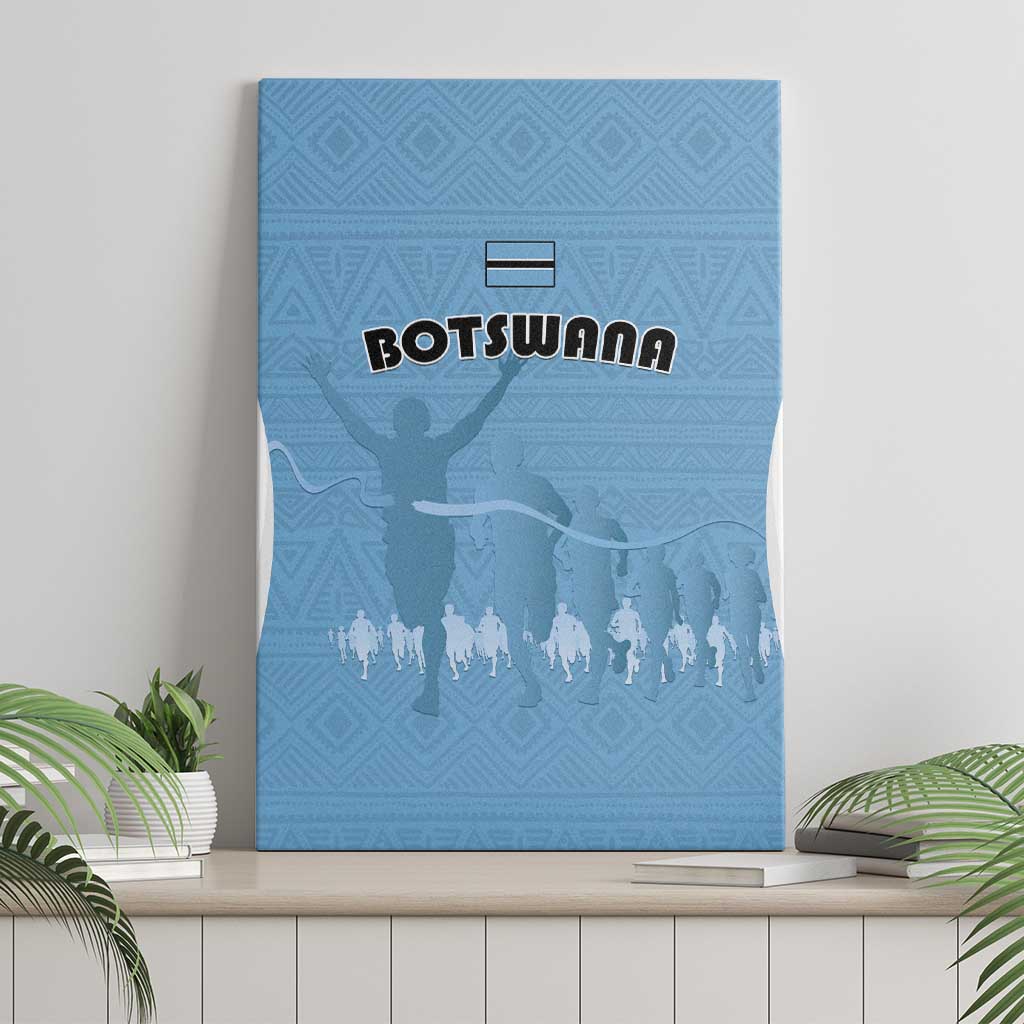Botswana Athletics Canvas Wall Art Go Champions Go - Wonder Print Shop