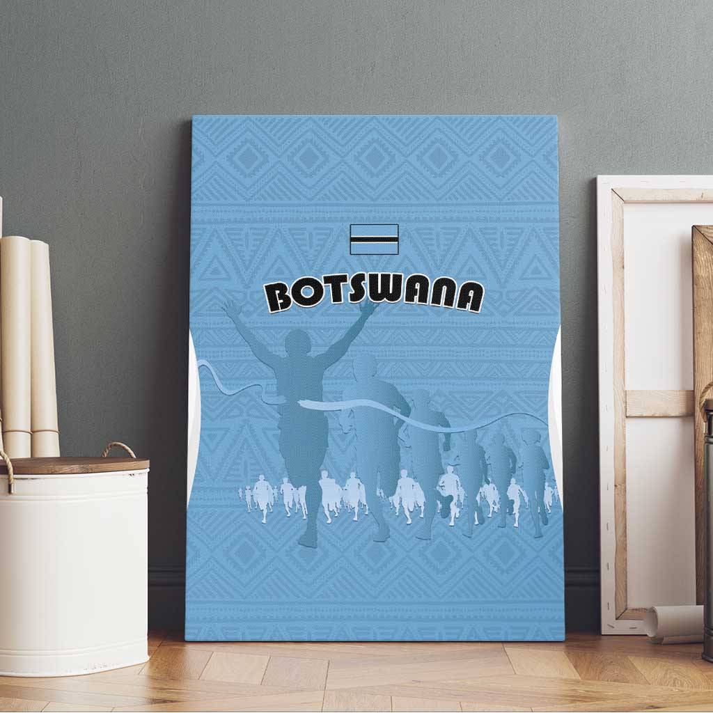 Botswana Athletics Canvas Wall Art Go Champions Go - Wonder Print Shop