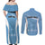 Personalized Botswana Athletics Couples Matching Off Shoulder Maxi Dress and Long Sleeve Button Shirt Go Champions Go - Wonder Print Shop