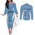 Personalized Botswana Athletics Couples Matching Off The Shoulder Long Sleeve Dress and Long Sleeve Button Shirt Go Champions Go - Wonder Print Shop