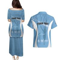 Personalized Botswana Athletics Couples Matching Puletasi and Hawaiian Shirt Go Champions Go - Wonder Print Shop