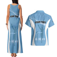 Personalized Botswana Athletics Couples Matching Tank Maxi Dress and Hawaiian Shirt Go Champions Go - Wonder Print Shop