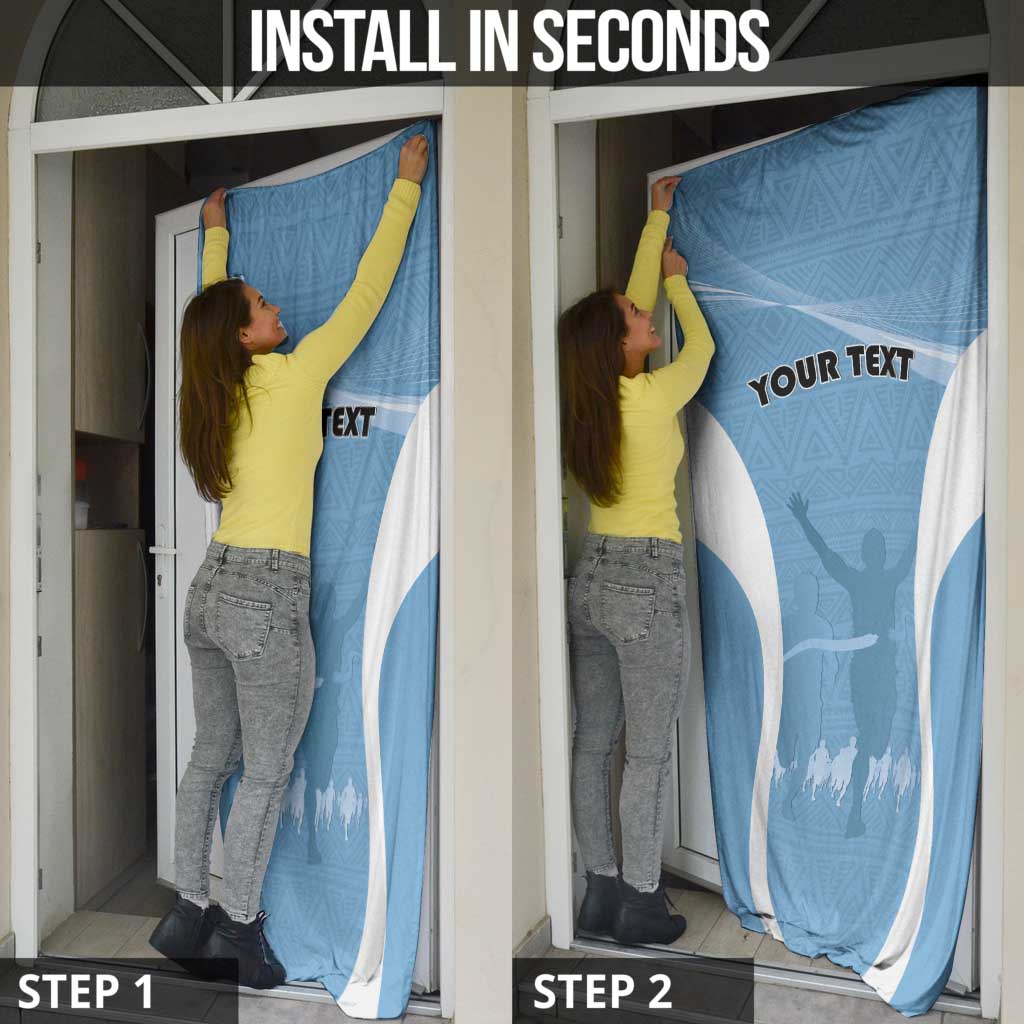 Personalized Botswana Athletics Door Cover Go Champions Go - Wonder Print Shop