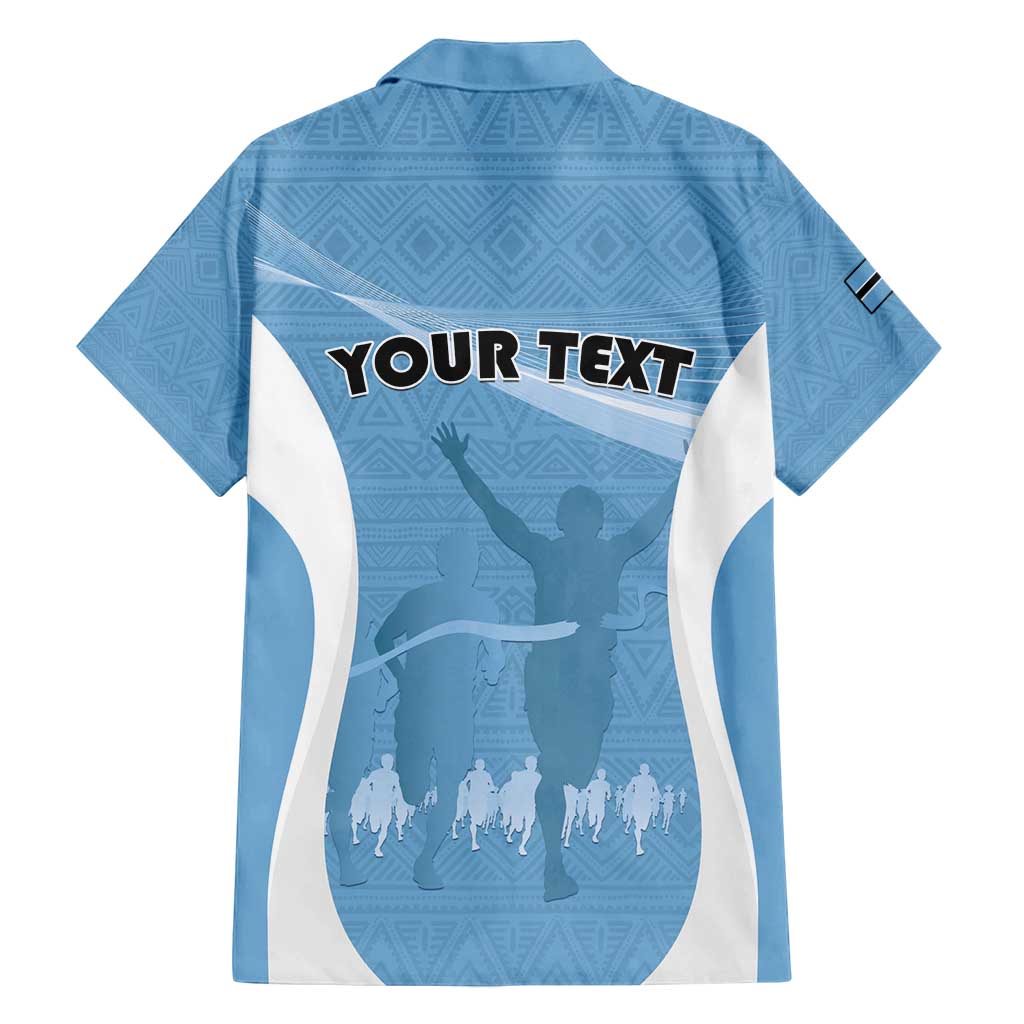 Personalized Botswana Athletics Family Matching Long Sleeve Bodycon Dress and Hawaiian Shirt Go Champions Go - Wonder Print Shop