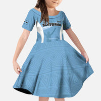 Personalized Botswana Athletics Family Matching Mermaid Dress and Hawaiian Shirt Go Champions Go - Wonder Print Shop
