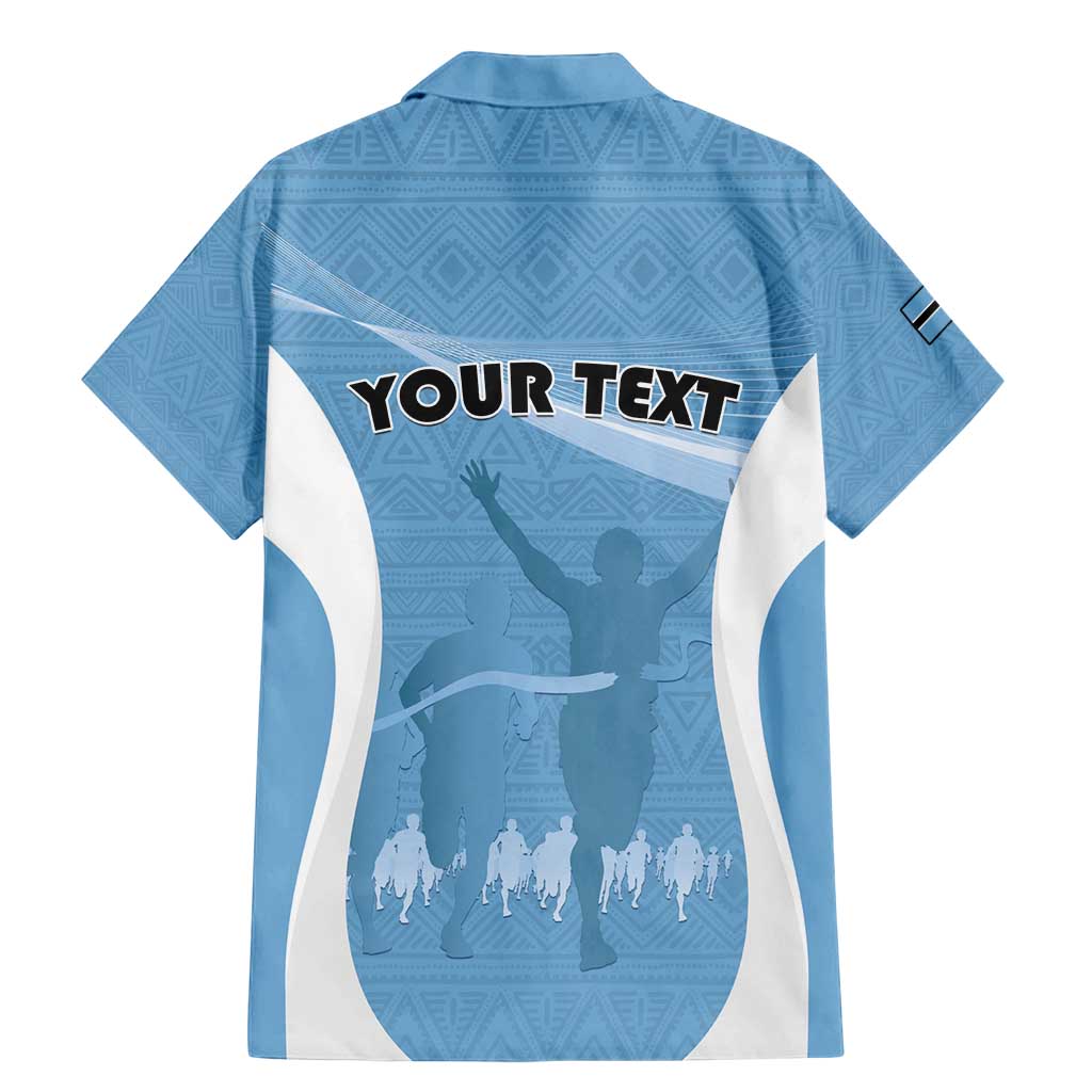 Personalized Botswana Athletics Family Matching Mermaid Dress and Hawaiian Shirt Go Champions Go - Wonder Print Shop