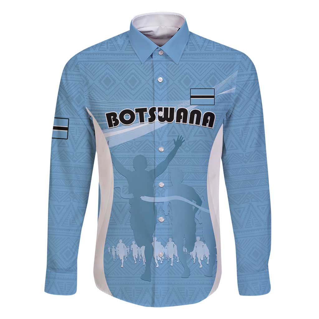 Personalized Botswana Athletics Family Matching Mermaid Dress and Hawaiian Shirt Go Champions Go - Wonder Print Shop