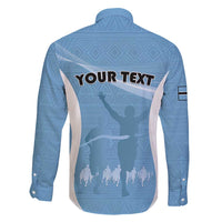 Personalized Botswana Athletics Family Matching Mermaid Dress and Hawaiian Shirt Go Champions Go - Wonder Print Shop