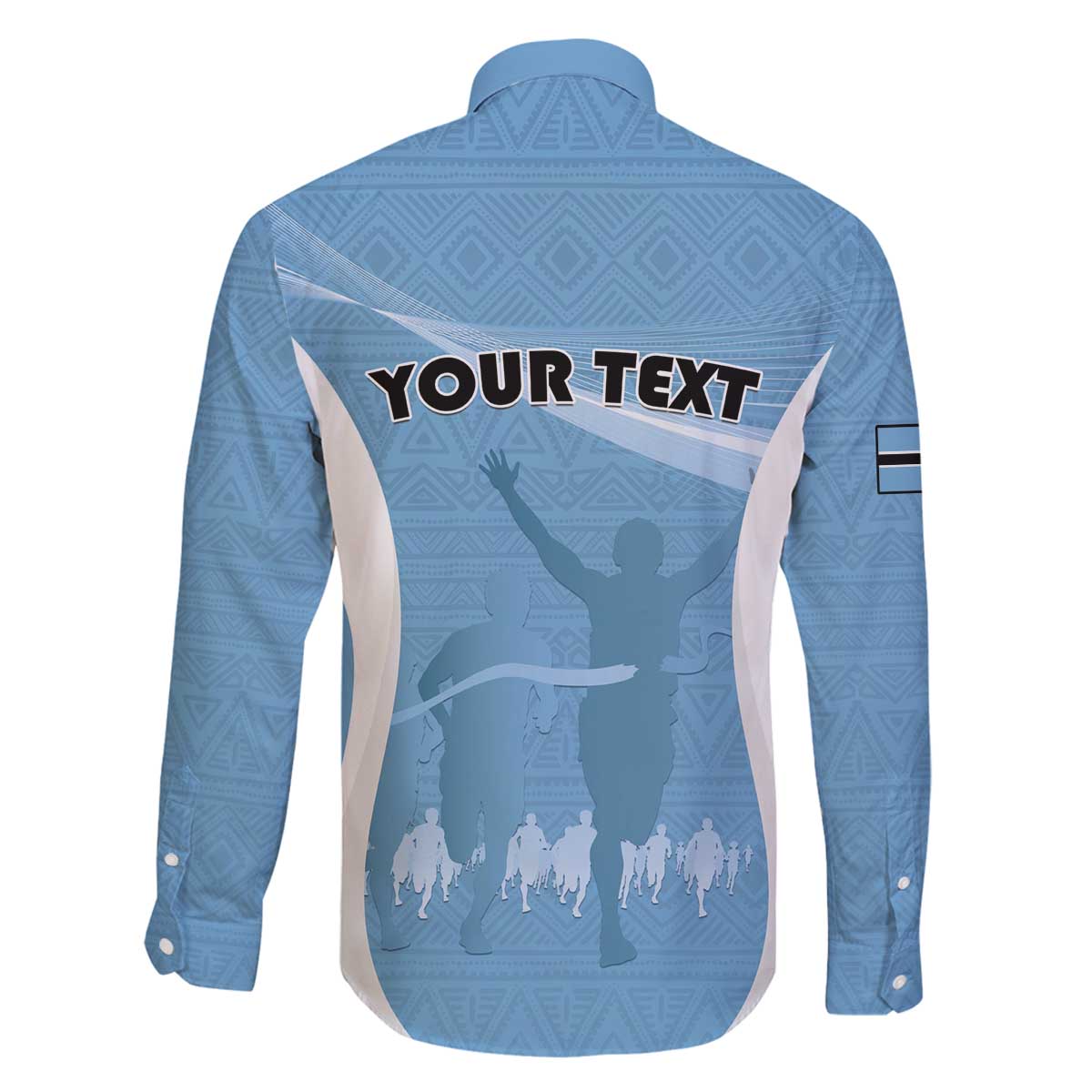 Personalized Botswana Athletics Family Matching Off The Shoulder Long Sleeve Dress and Hawaiian Shirt Go Champions Go - Wonder Print Shop