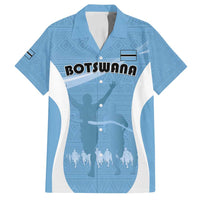 Personalized Botswana Athletics Family Matching Off Shoulder Short Dress and Hawaiian Shirt Go Champions Go - Wonder Print Shop