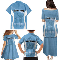 Personalized Botswana Athletics Family Matching Puletasi and Hawaiian Shirt Go Champions Go - Wonder Print Shop