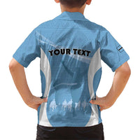 Personalized Botswana Athletics Family Matching Short Sleeve Bodycon Dress and Hawaiian Shirt Go Champions Go - Wonder Print Shop