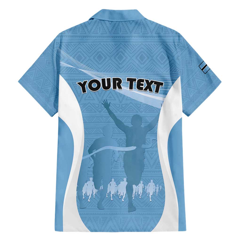Personalized Botswana Athletics Family Matching Short Sleeve Bodycon Dress and Hawaiian Shirt Go Champions Go - Wonder Print Shop