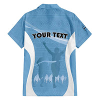 Personalized Botswana Athletics Family Matching Short Sleeve Bodycon Dress and Hawaiian Shirt Go Champions Go - Wonder Print Shop