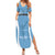 Personalized Botswana Athletics Family Matching Summer Maxi Dress and Hawaiian Shirt Go Champions Go - Wonder Print Shop