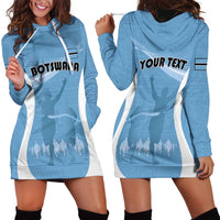 Personalized Botswana Athletics Hoodie Dress Go Champions Go - Wonder Print Shop