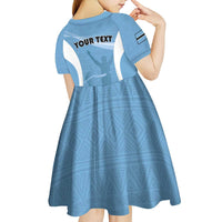 Personalized Botswana Athletics Kid Short Sleeve Dress Go Champions Go - Wonder Print Shop