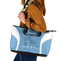 Botswana Athletics Leather Tote Bag Go Champions Go - Wonder Print Shop
