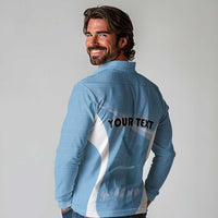 Personalized Botswana Athletics Long Sleeve Polo Shirt Go Champions Go - Wonder Print Shop