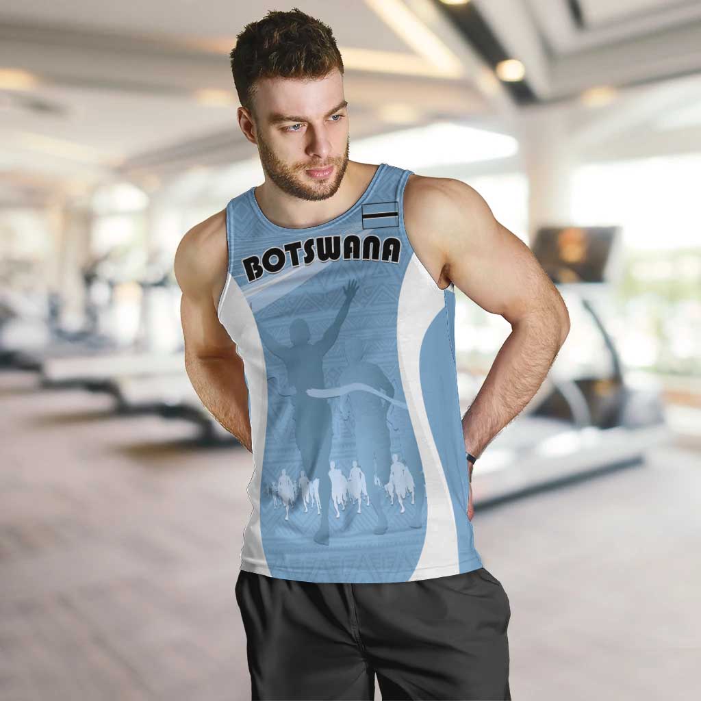 Personalized Botswana Athletics Men Tank Top Go Champions Go - Wonder Print Shop