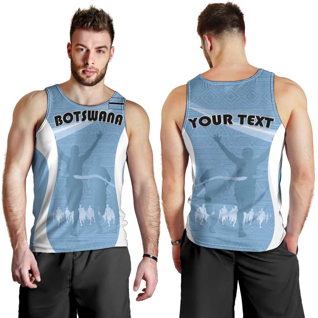 Personalized Botswana Athletics Men Tank Top Go Champions Go - Wonder Print Shop