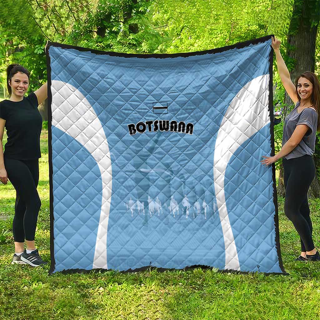 Botswana Athletics Quilt Go Champions Go - Wonder Print Shop