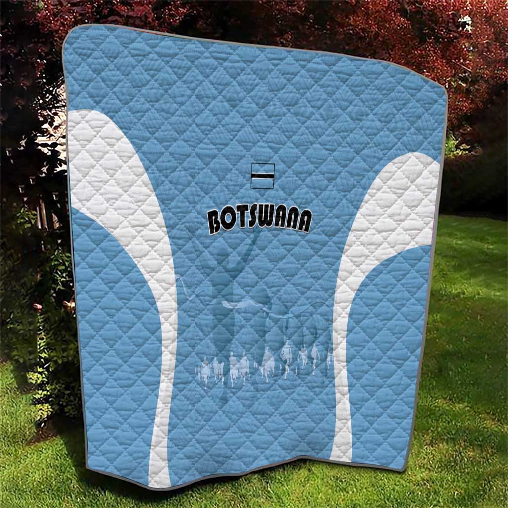 Botswana Athletics Quilt Go Champions Go - Wonder Print Shop