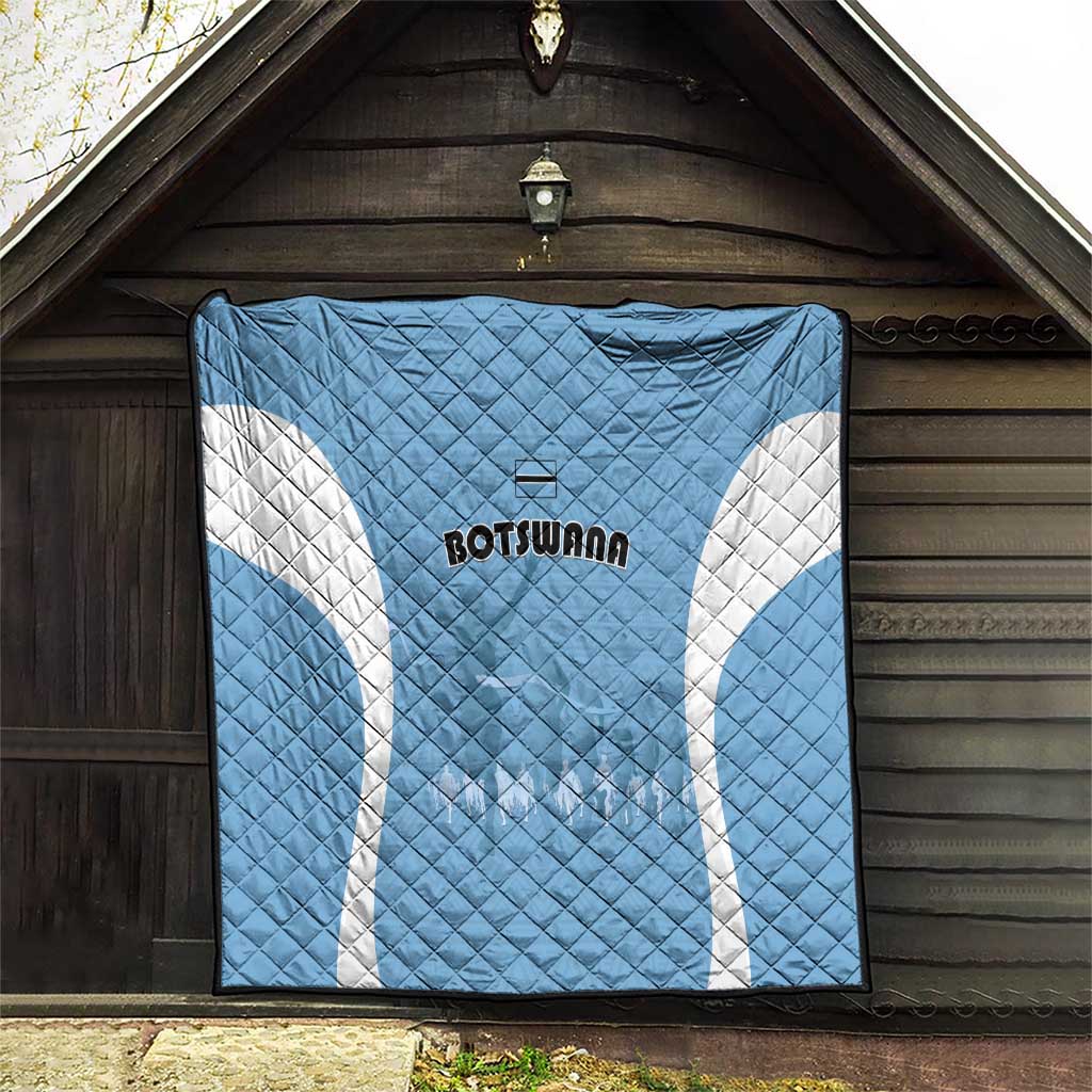 Botswana Athletics Quilt Go Champions Go - Wonder Print Shop