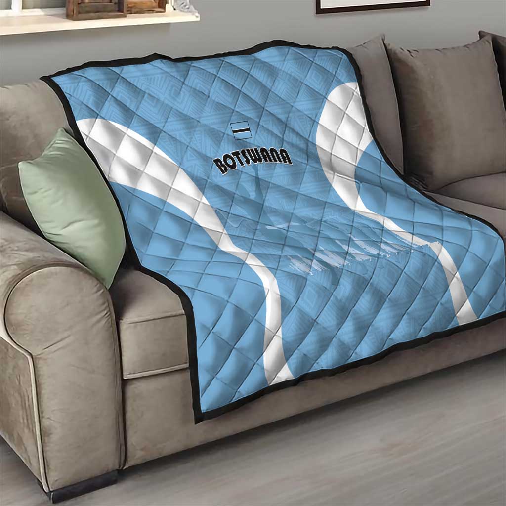 Botswana Athletics Quilt Go Champions Go - Wonder Print Shop