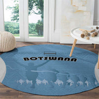 Botswana Athletics Round Carpet Go Champions Go - Wonder Print Shop