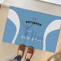 Botswana Athletics Rubber Doormat Go Champions Go - Wonder Print Shop