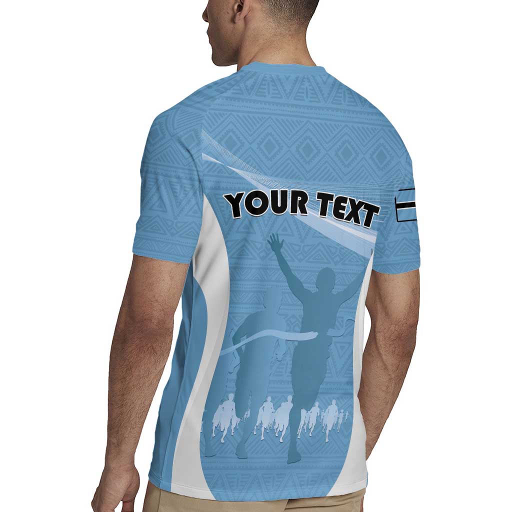 Personalized Botswana Athletics Rugby Jersey Go Champions Go - Wonder Print Shop