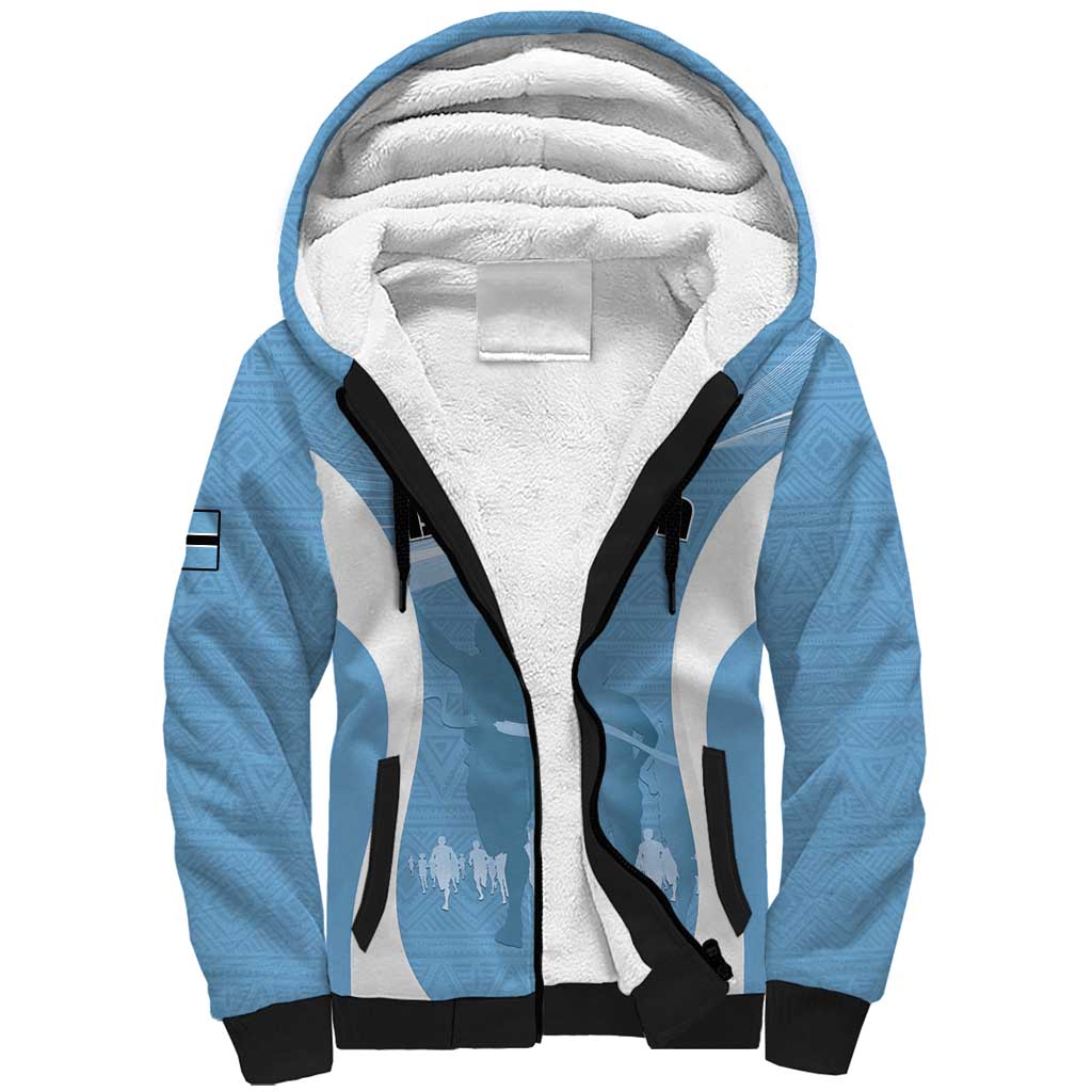 Personalized Botswana Athletics Sherpa Hoodie Go Champions Go - Wonder Print Shop