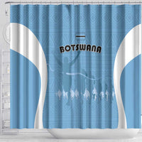 Botswana Athletics Shower Curtain Go Champions Go - Wonder Print Shop