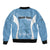 Personalized Botswana Athletics Sleeve Zip Bomber Jacket Go Champions Go - Wonder Print Shop