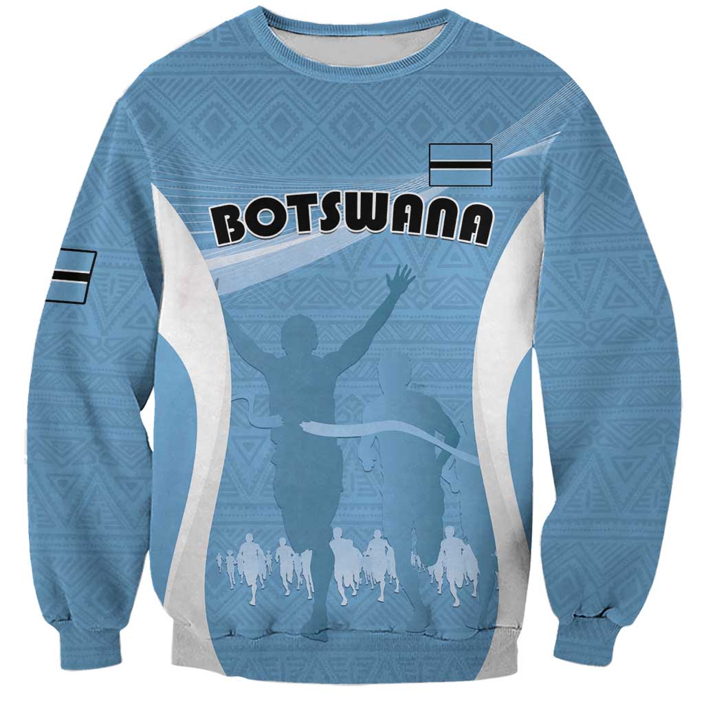 Personalized Botswana Athletics Sweatshirt Go Champions Go - Wonder Print Shop