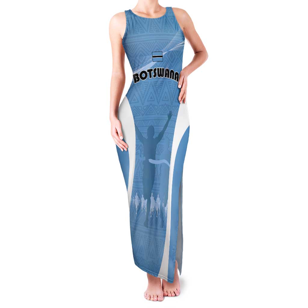 Personalized Botswana Athletics Tank Maxi Dress Go Champions Go - Wonder Print Shop