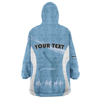 Personalized Botswana Athletics Wearable Blanket Hoodie Go Champions Go - Wonder Print Shop