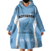 Personalized Botswana Athletics Wearable Blanket Hoodie Go Champions Go - Wonder Print Shop