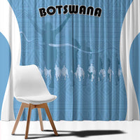 Botswana Athletics Window Curtain Go Champions Go - Wonder Print Shop