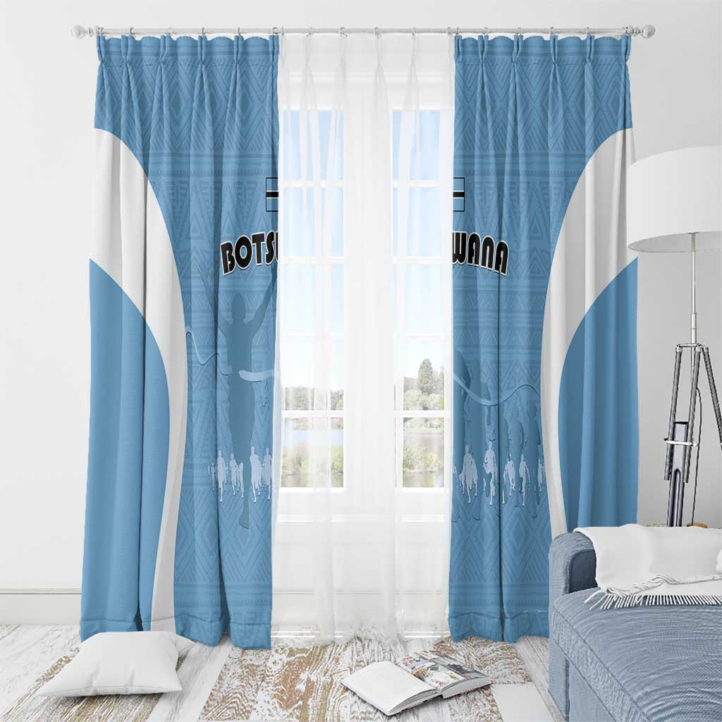 Botswana Athletics Window Curtain Go Champions Go - Wonder Print Shop