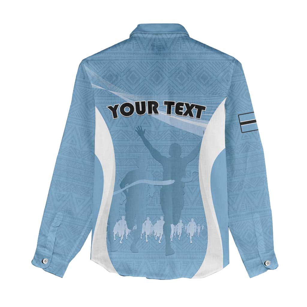 Personalized Botswana Athletics Women Casual Shirt Go Champions Go - Wonder Print Shop