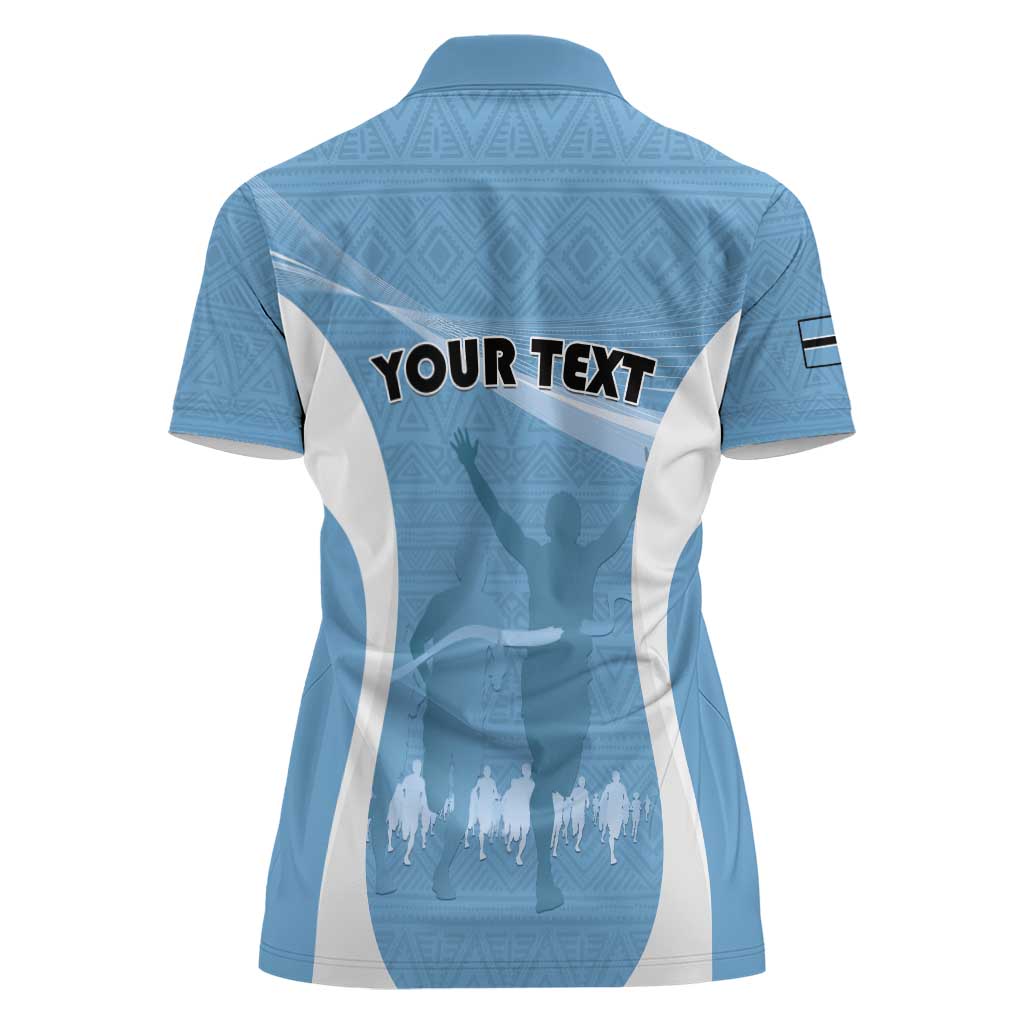 Personalized Botswana Athletics Women Polo Shirt Go Champions Go - Wonder Print Shop