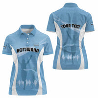 Personalized Botswana Athletics Women Polo Shirt Go Champions Go - Wonder Print Shop